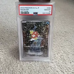 2023 POKEMON JPN SV1A-TRIPLET BEAT ART RARE #080 MAGIKARP PSA 10 - Image 1