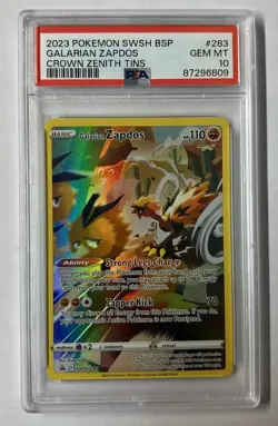 Pokemon 2023 Galarian Zapdos SWSH283 Sword & Shield Promo Holo PSA 10 - Image 1