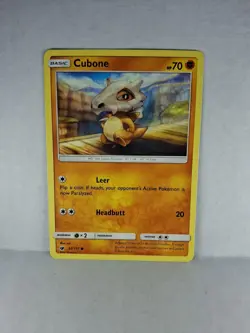 Pokemon TCG Cubone 52/111 - SM - Crimson Invasion Normal NM - Image 1