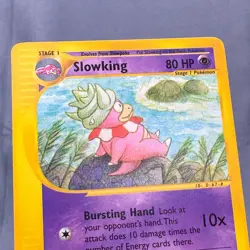 NM- Slowking 34 Rare Aquapolis Pokemon 2003 eReader Aya Kusube - Image 3