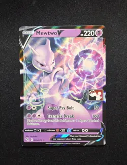 Mewtwo V 030/078 Pokemon Play! Prize Pack Series 3 - Stamped Ultra Rare - NM - Image 1