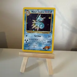Misty's Seadrea 9/132 Prerelease Holo Gym Heroes 2000 - Pokemon Card TCG (NM) - Image 1