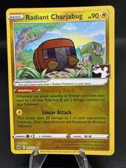 Pokemon TCG Radiant Charjabug 051/159 Prize Pack Series 3 Stamped Promo NM - Image 1