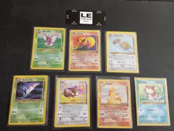 Cartes Pokemon Lots 7 Cartes Edition JUNGLE 07/20 Holo Pyroli- Nosferalto Ect - Image 1