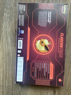 Pokemon Flareon VMAX Premium Box Collection - Factory Sealed Damaged Corner 820650101618 - Image 5