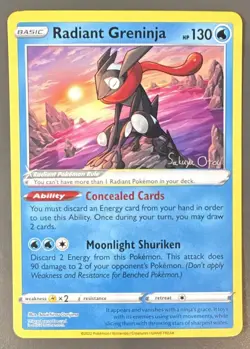 Pokemon TCG Radiant Greninja Promo Holo 130 HP English World Championships 2024 - Image 1