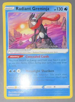 Pokemon TCG Radiant Greninja Promo Holo 130 HP English World Championships 2024 - Image 2
