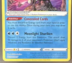 Pokemon TCG Radiant Greninja Promo Holo 130 HP English World Championships 2024 - Image 3