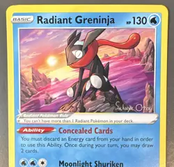 Pokemon TCG Radiant Greninja Promo Holo 130 HP English World Championships 2024 - Image 4