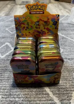 Scarlet & Violet 151 MINI TIN DISPLAY BOX 10x Factory Sealed Tins Pokemon TCG - Image 1