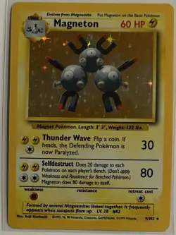 Pokemon TCG | Magneton 9/102 | Base Set Unlimited Holo Holo Rare | MP - Image 1