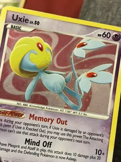 Uxie 18/123 Mysterious Treasures Holo Pokemon TCG - Image 2