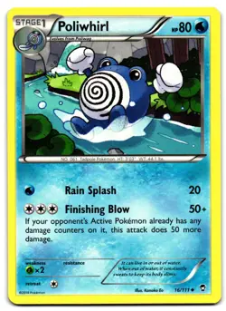 Poliwhirl 16/111 - 🌊 Furious Fists Uncommon Pokemon TCG 🖤 - MP - Image 1