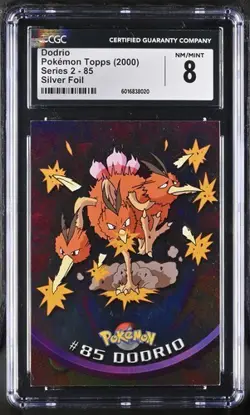 Dodrio #85 Foil-2000 TOPPS Chrome Pokemon TV Animation - Series 2 CGC 10 - Image 1