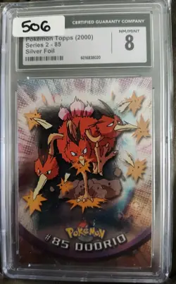 Dodrio #85 Foil-2000 TOPPS Chrome Pokemon TV Animation - Series 2 CGC 10 - Image 3