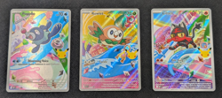 Pokemon First Partner Illustration Series 1 Alolan Starters Promo Set NM (A) - Image 1