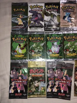 1x Vintage Pokemon Pack Art (Random) - From Opened Packs + 1 Holo Vintage Single - Image 2