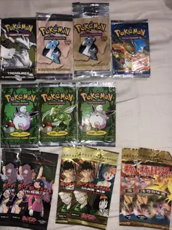 1x Vintage Pokemon Pack Art (Random) - From Opened Packs + 1 Holo Vintage Single - Image 3