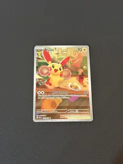 Pokemon TCG Paradox Rift 193/182 Plusle Illustration Rare - NM - Image 1