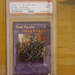 Konami 2003 Yu-Gi-Oh! Dark Paladin Magician's Force MFC-105 PSA 9 Unlimited - Image 1