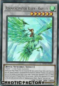 YUGIOH MP21-EN231 Adamancipator Risen - Raptite Ultra Rare 1st Edition NM - Image 1