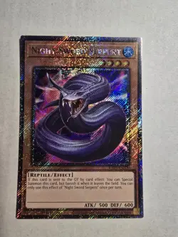 Yugioh! 1x Night Sword Serpent RA05-EN020 Platinum Secret Rare 1st Ed NM - Image 1