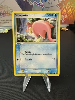 B-Hole Slowpoke 83/113 EX Delta Species LP Pokemon Card Vintage 2005 - Image 1