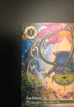 Alien True Believer 229/204 Disney Lorcana Wilds Unknown Enchanted Card - Image 2