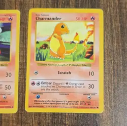 Pokemon TCG Base Set Shadowless Vintage 2-Card Lot - Charmeleon Charmander - Image 3