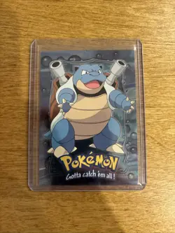1999 Pokemon Blastoise #09 Topps Blue Label Holo Card - Image 1