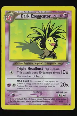 Dark Exeggutor - 33 - Neo Destiny - Pokemon Card - Moderately Played - Image 1