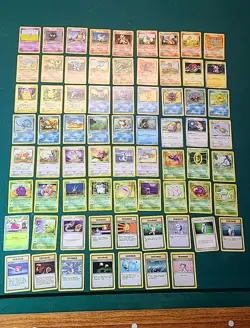 Lot of 70 Pokemon Cards. NO DOUBLES! ≈Base Set 1,2, Fossil. Good Condition. Read - Image 1
