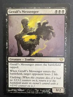 Geralf's Messenger Dark Ascension Regular MTG LP Magic the Gathering Black Swamp - Image 1