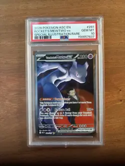 Pokemon TCG Ascended Heroes Team Rockets Mewtwo SIR 281/217 Gem Mint PSA 10 - Image 1