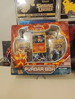 Pokemon TCG Pyroar Box FACTORY SEALED - XY Base Set & FlashFire Booster Packs - Image 1