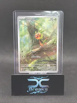 Pokemon TCG Chespin 87/86 Illustration Rare ME04: Chaos Rising NM+ - Image 1