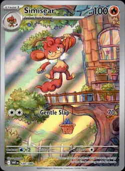 Simisear 100/086 Holo - Pokemon SV: White Flare - NM - Image 1