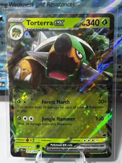 Pokemon TCG - Torterra ex 012/162 Double Rare - Temporal Forces - NM - Image 1