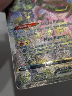 Pokemon Rayquaza VMAX Alternate Art Secret Rare 218/203 Evolving Skies Creased - Image 2