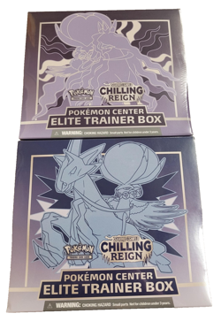 Pokemon Center Exclusive Chilling Reign Elite Trainer Box ETB Set of 2 - Image 1