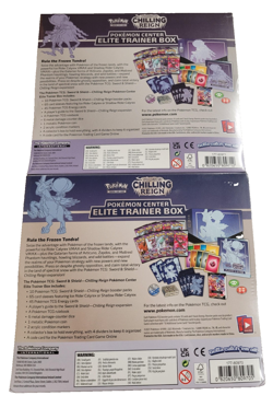 Pokemon Center Exclusive Chilling Reign Elite Trainer Box ETB Set of 2 - Image 2