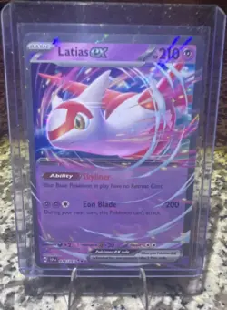 Pokemon TCG Latias ex Surging Sparks Holo Double Rare 210 HP 076/191 EN - Image 1