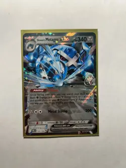 2025 Pokemon Destined Rivals Steven’s Metagross EX Double Rare Holo 145/182 B2 - Image 1