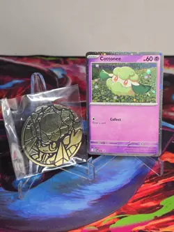Cottonee 018 Cosmos Holo - Black Star Promo - Pokemon TCG with Coin - Image 1