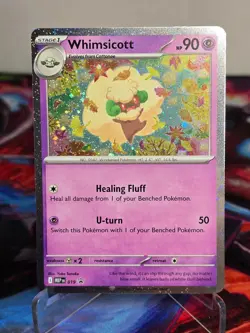 Whimsicott MEP 019 Cosmos Holo - Black Star Promo - Pokemon TCG with Coin - Image 2