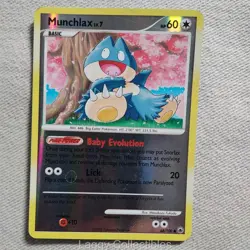 Pokemon Majestic Dawn 68/100 Munchlax - Reverse Holo Common - Heavily Played - Image 1