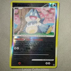 Pokemon Majestic Dawn 68/100 Munchlax - Reverse Holo Common - Heavily Played - Image 3