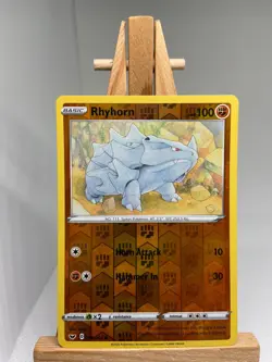 Rhyhorn - Reverse Holo - Sword & Shield Base 096/202 - MINT - Pokemon - Image 1