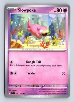 Slowpoke 57/142 C Stellar Crown Pokemon NM/M - Image 1