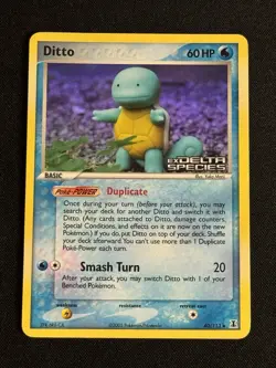 2005 Pokemon Delta Species Ditto (Squirtle) EX #40/113 REVERSE HOLO Uncommon - Image 1